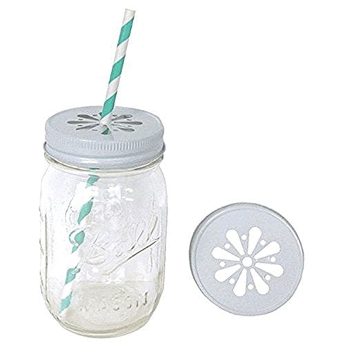 Jazzy Transparent Clear Mason Jar with Straw Jazzy Transparent Clear Mason Jar with Straw